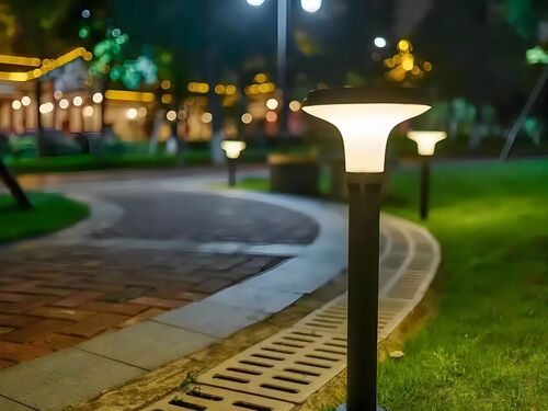 花园中式草坪灯 别墅庭院仿古造型装饰照明灯具产品实物图