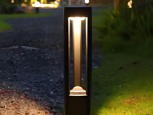 智能感应草坪灯 户外花园人体感应节能照明灯具产品实物图