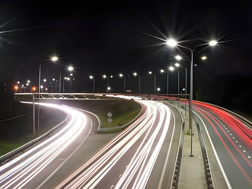 农村道路灯 LED 节能款 3 米单臂乡村公路亮化现货整体外观 | 通用型结构 | 水利设备整体结构展示