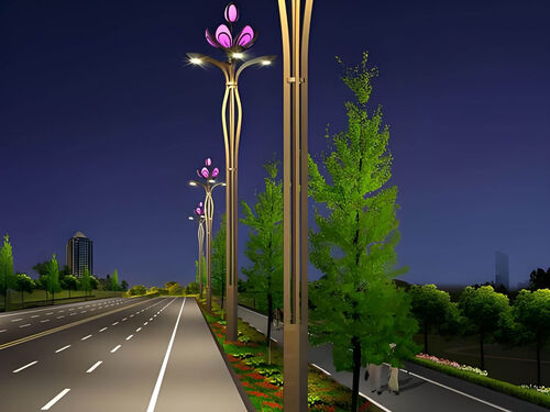 省道路灯 LED 高杆款 夜间行车安全照明工程方案整体外观 | 通用型结构 | 水利设备整体结构展示