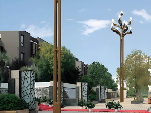 3 米 LED 道路灯 农村人行道路简易安装节能灯具整体外观 | 通用型结构 | 水利设备整体结构展示