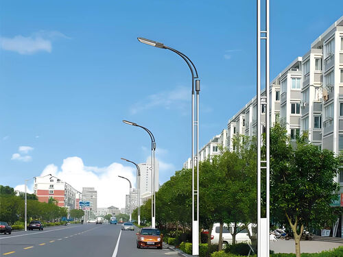 高杆防爆道路灯 国省道高强度夜间照明定制款整体外观 | 通用型结构 | 水利设备整体结构展示