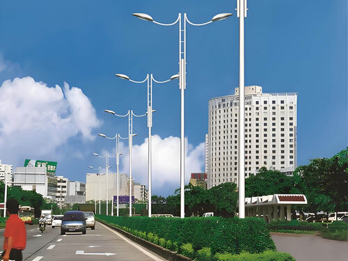 农村 LED 道路灯改造 3 米单臂款 乡村亮化厂家直供产品实物图