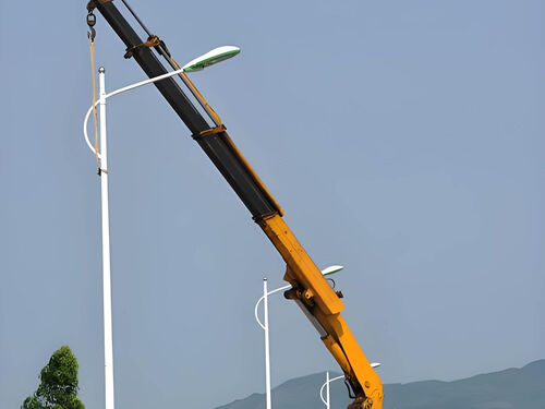 高杆 LED 省道路灯工程案例：百公里公路亮化项目交付实录整体外观 | 通用型结构 | 道路灯整体结构展示