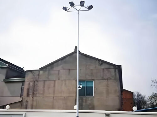 厂家直供 10 米升降式高杆灯 广场厂区专用 价格实惠整体外观 | 通用型结构 | 高杆灯整体结构展示