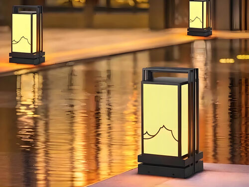 复古中式景观灯 古镇商业街绿化装饰照明灯具整体外观 | 通用型结构 | 水利设备整体结构展示