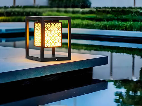 圆柱形景观灯安装间距计算 小区绿化照明均匀度调整整体外观 | 通用型结构 | 景观灯整体结构展示