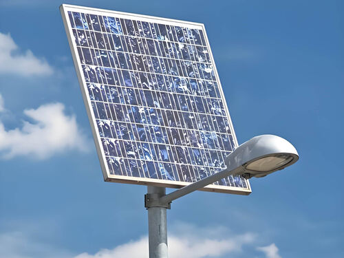 40W 太阳能路灯 5 米一体款 庭院路灯厂家单价产品实物图