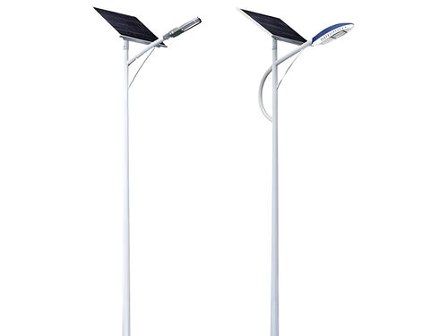 户外锂电太阳能路灯 4 米 40W 新农村庭院防雨路灯整体外观 | 通用型结构 | 水利设备整体结构展示