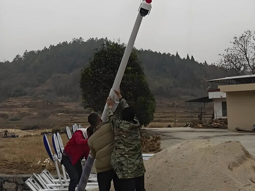 圆柱形景观灯安装案例：商业广场绿化带亮化施工分享整体外观 | 通用型结构 | 景观灯整体结构展示