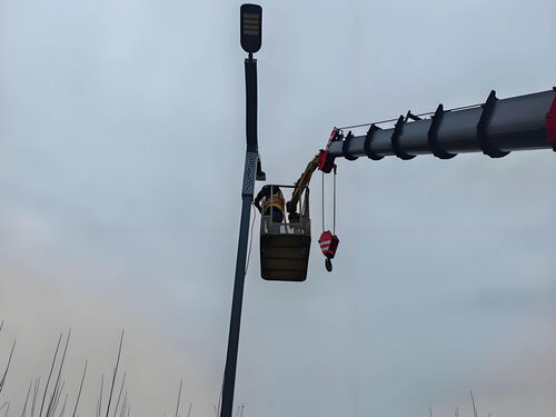 国省道 LED 路灯改造案例:XX 路段照明亮度提升工程纪实整体外观 | 通用型结构 | 路灯整体结构展示