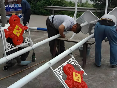 一体锂电太阳能路灯合作案例 社区快速安装免调试实录整体外观 | 太阳能供电 | 太阳能路灯整体结构展示