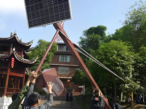 雕塑造型景观灯应用案例:城市文化广场艺术亮化工程整体外观 | 通用型结构 | 景观灯整体结构展示