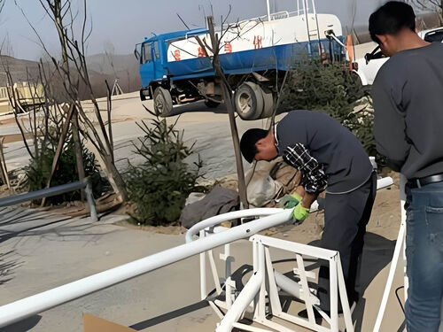 复古景观灯落地案例:历史文化街区夜景氛围营造方案整体外观 | 通用型结构 | 景观灯整体结构展示