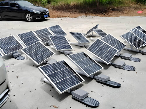 60W 锂电太阳能路灯合作案例 新农村建设整村采购项目整体外观 | 太阳能供电 | 太阳能路灯整体结构展示