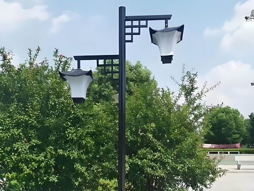 园区庭院灯选型技巧：兼顾美观与照度，3-5 米杆体适配别墅 / 产业园区方案整体外观 | 通用型结构 | 庭院灯整体结构展示