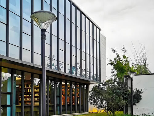 仿古六角庭院灯 景区中式风格 LED 节能照明灯具实物图