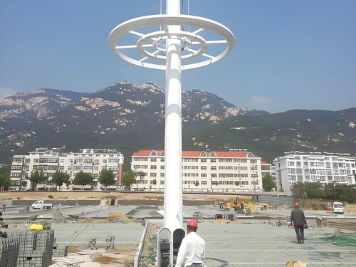 太阳能一体化庭院灯成本预算案例:新农村整村亮化投入分析整体外观 | 太阳能供电 | 庭院灯整体结构展示