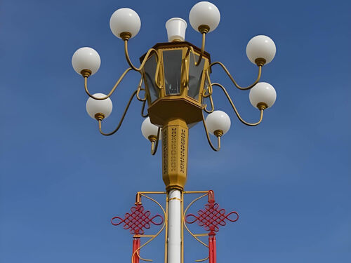 古镇 5 头中华灯 仿古造型步行街亮化工程批发整体外观 | 通用型结构 | 水利设备整体结构展示