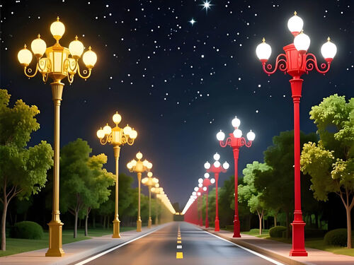 8 米景区中华灯 旅游区夜间景观照明定制款产品实物图