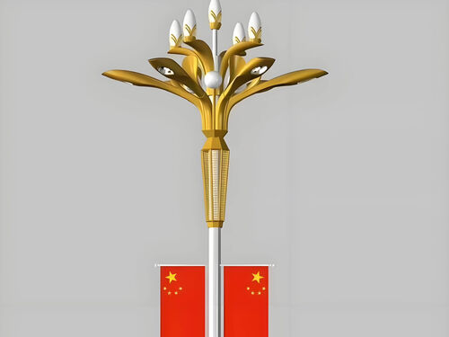 8 米中华灯一体球安装规范 景区广场吊装施工验收标准整体外观 | 通用型结构 | 中华灯整体结构展示